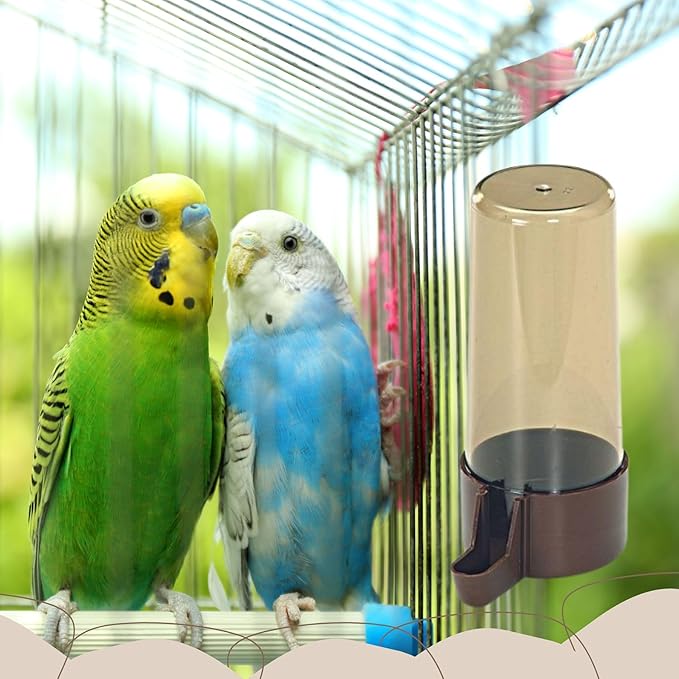 2GR Bird Accessories - 5pcs of Automatic Feeder, Bird Food Dispenser for Cage Bird, and Bird Seed Container – Perfect for Budgie Food, Parakeet Bird Food, Canary Food, and Parrot Food Storage