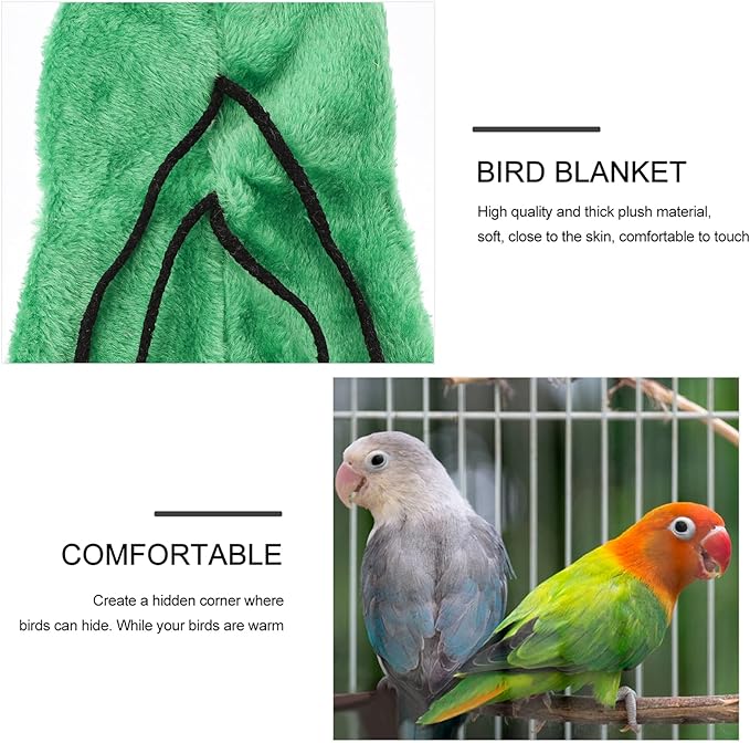balacoo 1pc Parrot Blanket Winte Rbird Sleeping Bag Bird Heater Bird Blanket for Cage Hamster Hammock Bird Hanging Toy Cozy Corner Fleece Bird Blanket Bed Hammock Toy Long Tail Tent Plush