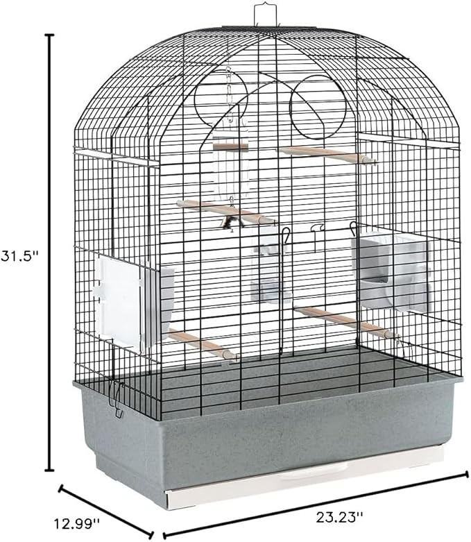 Ferplast Viola Bird Cage, 59 x 33 x 80 cm, Black