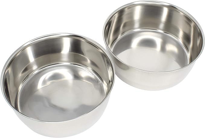 800116 pk2 30oz Stainless Steel Hook Cup Bonka Bird Toys Parrot Parrotlet Budgie Cockatiel Food