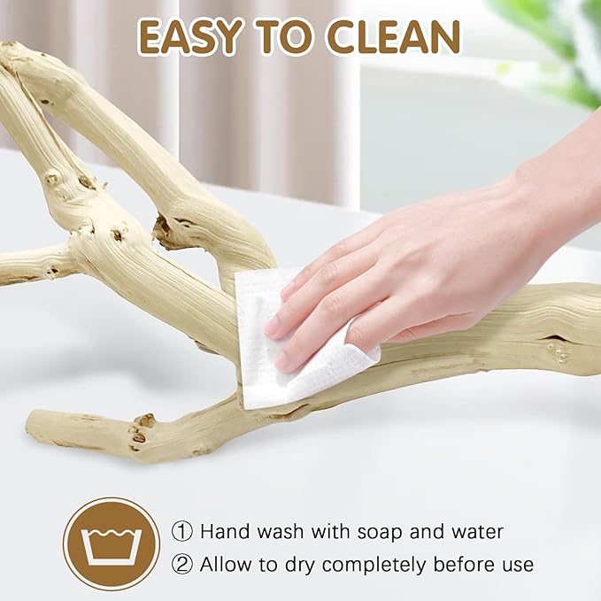 kathson Bird Perch Stand 10"-12" Nature Wood Stand Toy Parrot Cage Branch Paw Grinding Fork Parakeet Platform for Parakeets Cockatiels Conures Finches Love Birds（Small）