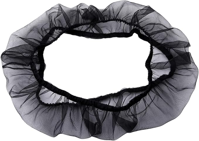Bird Cage Seed Catcher, Stretchy Form Fitting Mesh Skirt Cover for Parrot Enclosures, Light and Breathable Fabric, Prevent Scatter and Mess,54 * 17Cm Black