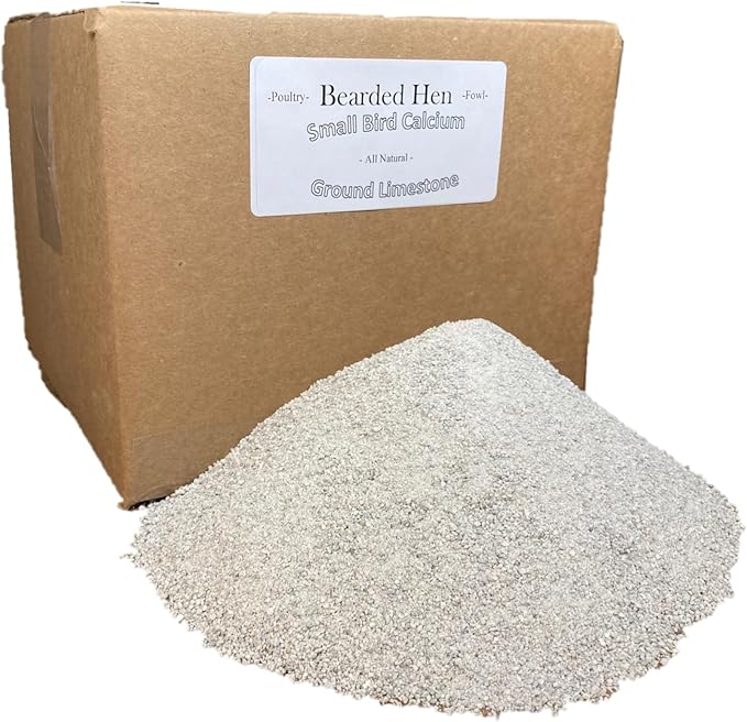 Small Bird Calcium Carbonate - Fine Ground All Natural Limestone - Egg Strength - Pullet, Quail, Pigeon, Parakeet (19 Pound)