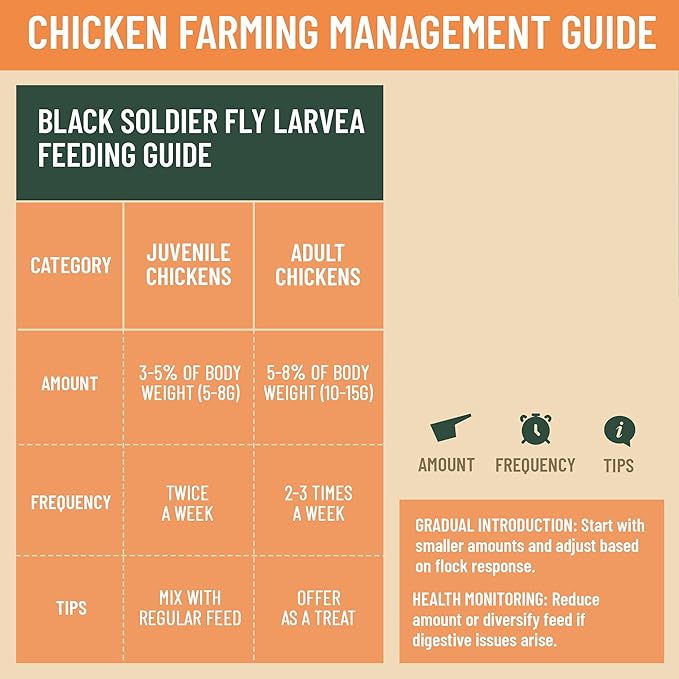 5LB Non-GMO Dried Black Soldier Fly Larvae for Chickens – 85X More Calcium Grubs Than Mealworms for Strong Eggshells & Healthy Growth - High Protein for Chickens, Birds, Ducks, Geese & Pets
