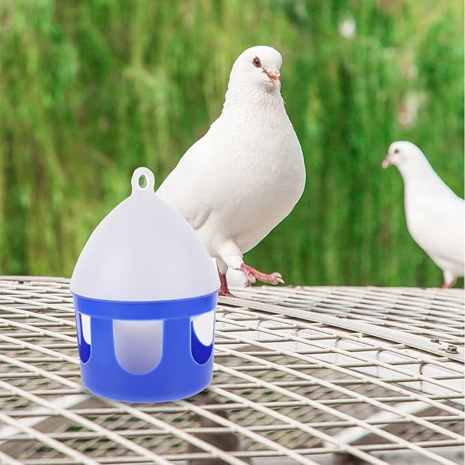 Mipcase of 2 Pigeon Water Feeder Bird Water Drinker Pigeon Drinker Plastic Feeder Dispenser