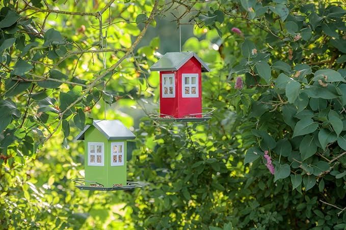Trixie Bird Feeder Red/Silver 19 × 20 × 19 cm 1 L