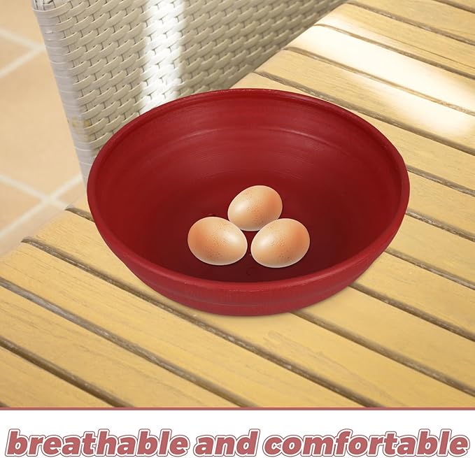 balacoo Bird Nesting Bowl 9.25 Inch Reusable Plastic Pigeon Egg Breeding Nest Comfortable Incubation Accessory for Birdcages