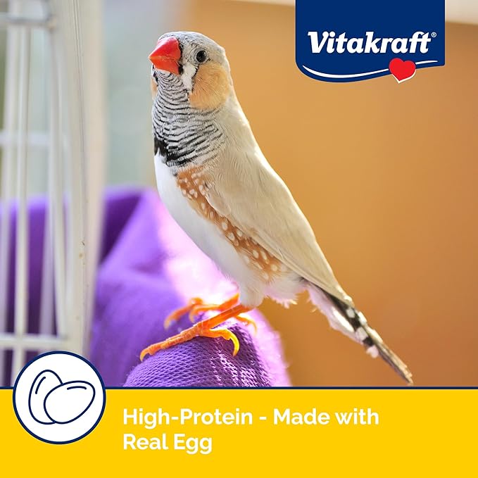 Vitakraft VitaSmart Egg Food for Birds - Daily Supplement for Parrots, Parakeets, Cockatiels, and Canaries - Bird Calcium Supplement 1.1 Pound (Pack of 1)