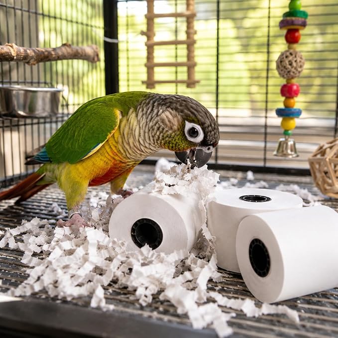 Bonka Bird Toys 3135 Pk4 Large Shredmaster Refill for Birds, 3" Tall x 2.25" Wide, 100% Bird-Safe Materials, Designed for Large Shredmaster Toy, Ideal for Medium to Large Birds