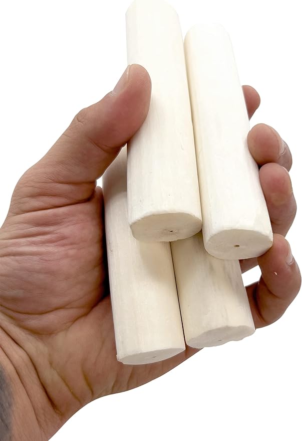 by M&M 5501 Natural Sola Log PK8 - Handcut Natural Sola Wood Logs, Lightweight Foraging Foot Toys, Chewable, Easy for Pets to Grab and Chew, Great for Small and Med Size Pet Birds