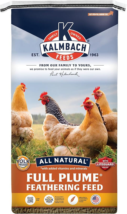 K Kalmbach Feeds Since 1963 Full Plume Feathering Feed 50 lb, 1 piece