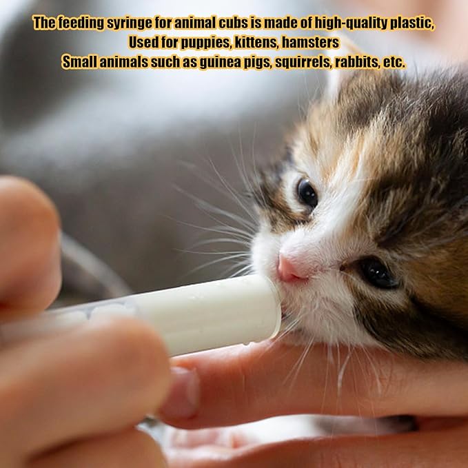 Baby Bird Feeding Syringe Set, Pet Parrot Milk Feeding Syringe with Tubes, Parrot Feeding Tubes Measuring Tools for Feeding Pets Scientific Industrial Labs… (10ml+20ml+ 60ml +2 spoons)