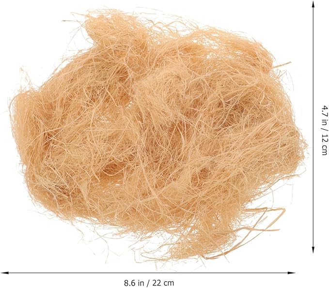 Yardwe 1bag Natural Bird Nesting Material Indoor DIY Bird Nest Supplies Raffia Grass for Parrots Hummingbirds Wild Birds for Bird House Cage Nesting