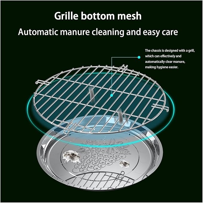 Aimery Bird Cage，Stainless Steel Birdcage，Small Bird cage，Bird Cages for Parrots，Travel Bird Cage，Bird Travel cage(V38G)