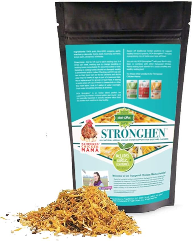 Backyard Chicken Nesting Herbs All Natural Feeding Supplement to Support Healthy Immune Systems (StrongHen) (10 Ounces)