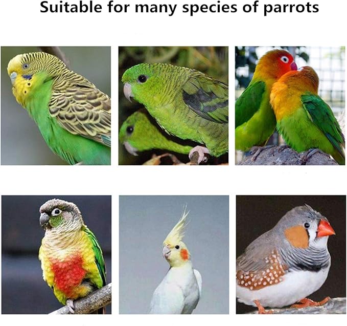 Parakeet Nesting Box, Parrot Wooden House Nesting Box, Bird Breeding Nest Warm Box with Stand Perch, Parrotlets Aviary Cage Budgie Mating Box for Lovebirds, Cockatiel, Budgie, and Small Birds