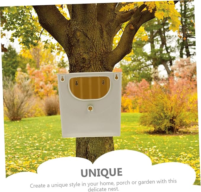 Hemobllo 8pcs Bird Nesting Box Safe Plastic Breeding Hut for Finches Sparrows Lovebirds Easy to Warm Environment for Incubation for Use