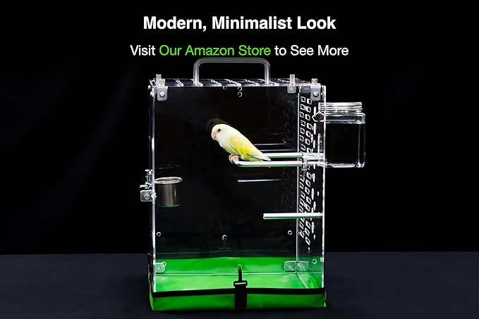 GuineaLoft™ Accessories Pack – Bend Pipe Perch, Beam Perch & Feeder – Compatible with Model-ET Cage - Visit The Guinea Loft Store