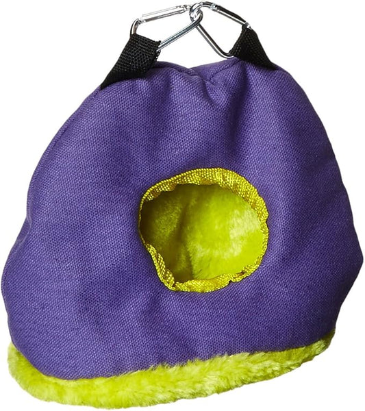 Prevue Pet Products BPV1167 Snuggle Sack Bird Nest with 2-Inch Opening, Small, Colors May Vary