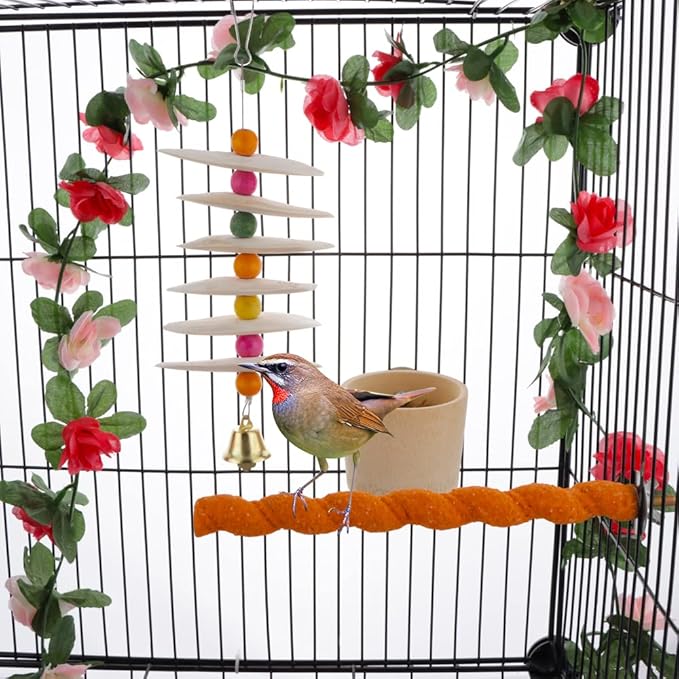 DQITJ Bird Cuttlebone Chew Toy, Natural Bird Calcium Cuddle Bone for Parrot Cockatiel Budgie Conure Sharp Beaks (6 Pcs in a Bunch)