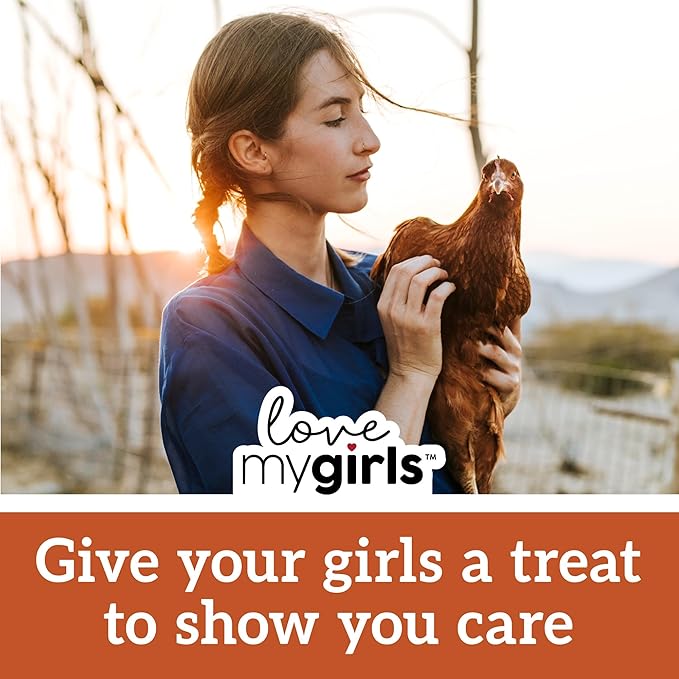 Love My Girls: Chicken Snacks - Pumpkin & Worms - 2lb Bag - Global Harvest, Gourmet Multi-Grain Treats, Corn-Free, Nutritious & Protein Rich Mealworms