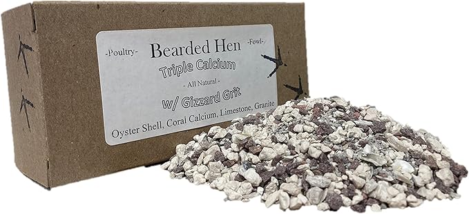 All Natural Triple Calcium Crushed Oyster Shell, Limestone, Coral w/Gizzard Grit - Wild Turkey, Game Bird, Egg Laying Hen, Duck, Chicken (18 Pounds)