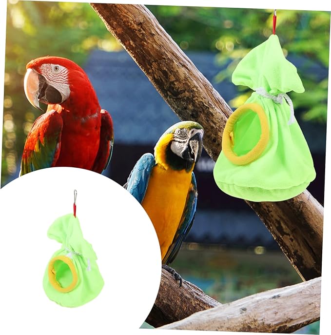 POPETPOP Bird Nest Bed Parrot Sleeping Hammock Bird Bag Parakeet Cage Warm Sleeping Pouch