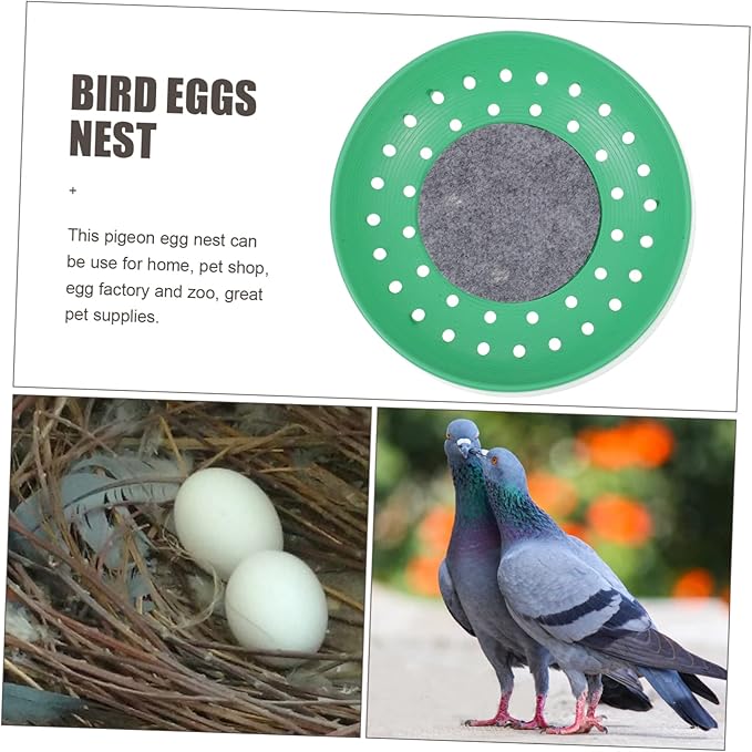 3pcs Pigeon Nest Basin Plastic Bird Breeding Supply for Comfortable Incubation Breathable Design for Pigeons and Birds