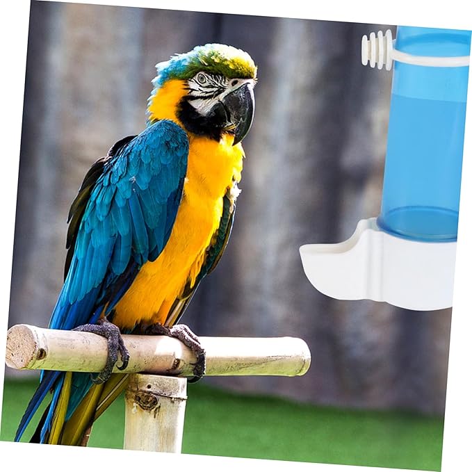 Automatic Bird Water Dispenser 125Ml Small Bird Water Feeder with Double Suction Cups Compact Size for Cage and Aviary Use