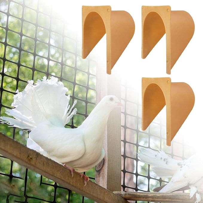 DYNWAVE 3 Pieces Homing Pigeon House Door Barrier Free Rounded Corner Supply Entrance Door for Pigeon Nest Flying Pigeon Birds