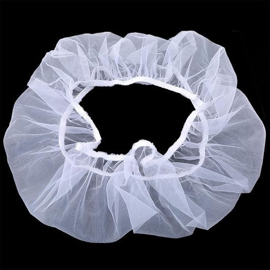 Bird Cage Seed Catcher, Stretchy Form Fitting Mesh Skirt Cover for Parrot Enclosures, Light and Breathable Fabric, Prevent Scatter and Mess,66 * 28Cm White