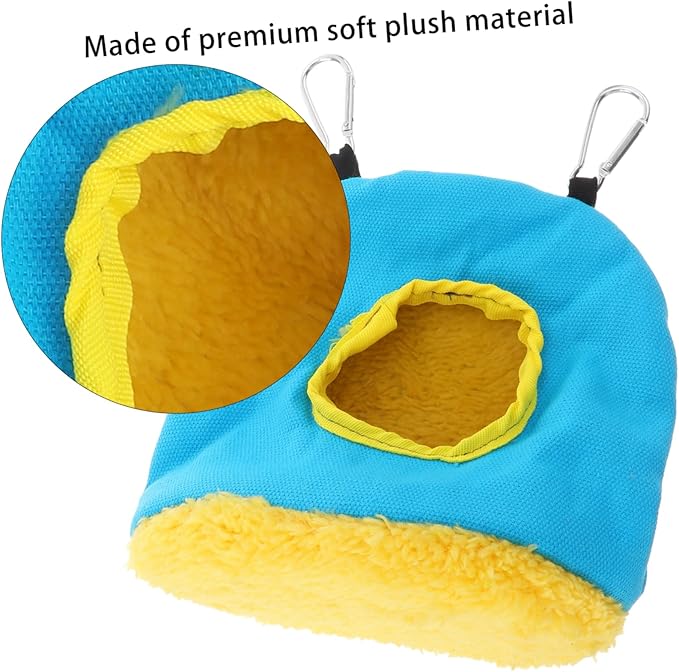 Toddmomy Round Warm Parrot Nest Bed House Cozy Hammock for Birds Random Color Parrot Tent for Sleeping and Play