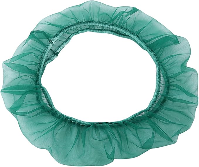 Elastic mesh Bird cage Cover dust-Proof Bird cage Skirt Round Bird cage Accessories,M Green