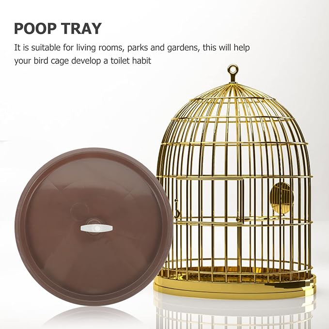 Ipetboom 4pcs Bird Potty Tray Poop Holder for Cage Easy to Clean Poop Tray for Parakeets Cockatiels and Birds Stain Resistant Design for Indoor and Outdoor Use