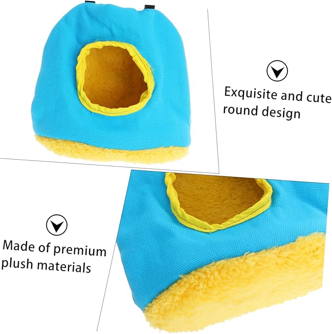 Toddmomy Round Warm Parrot Nest Bed House Cozy Hammock for Birds Random Color Parrot Tent for Sleeping and Play