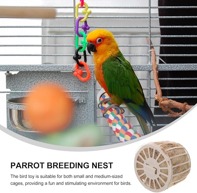 INOOMP Bird Nest Plastic Breeding and Hatching Bowl 2.91X2.91X2.75In Small Nest for Parrots Pigeons Parakeets Cage Accessories