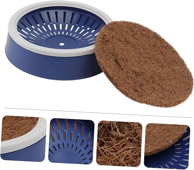 balacoo 4 Sets Pigeon nest Egg nest Straw Birds Pigeon Supplies Bird cage Accessories White Plastic Eggs Pigeon breeding Parakeet Bird cage Pigeon Nest Supply Bowl mat homing Pigeon Coir