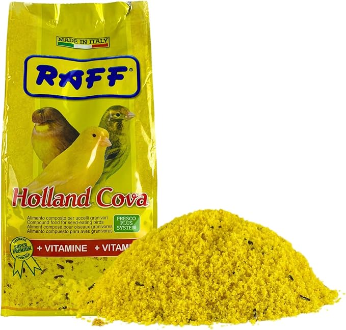 Raff Holland Cova Vitamins for Bird Food, Bag of Bird Feed for Canary Food, Goldfinches, Exotic Birds and More, Regular Use During Breeding or Molting for Healthier Birds and Vibrant Plumage(1Kg)