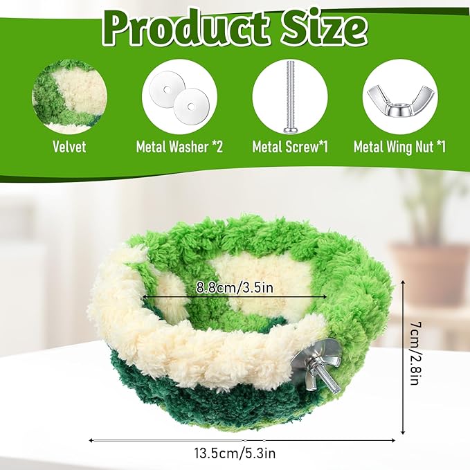 Bird Nest for Cage Small Breeding Bed Bird Hanging Hammock for Parakeet Budgie Cockatiel Conure Small Birds