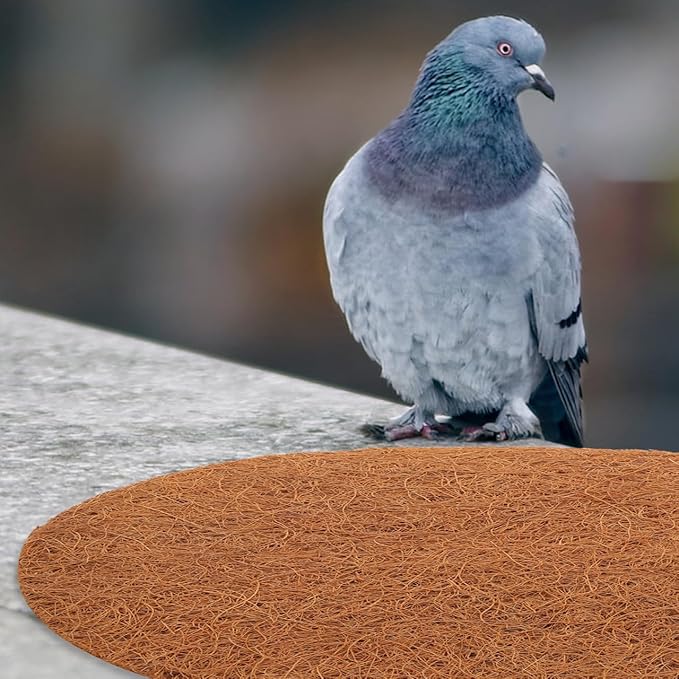 Mipcase Replaceable Pigeon Nest Cushion 8.46In Natural Coconut Fiber Breathable Bird Breeding Mat for Small Birds Parrot Dovecote Accessories