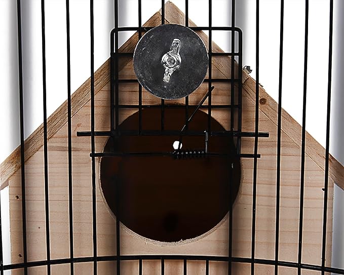 OMEM Wooden Parrot Breeding Box Birds Nests Parrot House Wooden Breeding Box Birdcages Stand Accessories