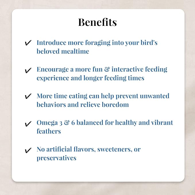 LAFEBER'S Foraging Fun Pack Pet Bird Food, Made with Non-GMO and Human-Grade Ingredients 5 oz (Cockatiel)