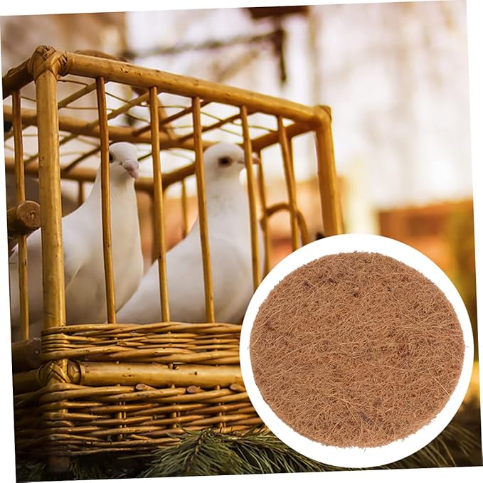 Pigeon Nesting Pad Mats 12 Pack Natural Coconut Fiber Bird Nesting Mats for Pigeons