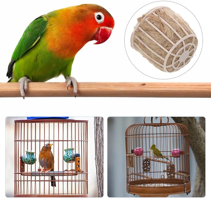 INOOMP Bird Nest Plastic Breeding and Hatching Bowl 2.91X2.91X2.75In Small Nest for Parrots Pigeons Parakeets Cage Accessories