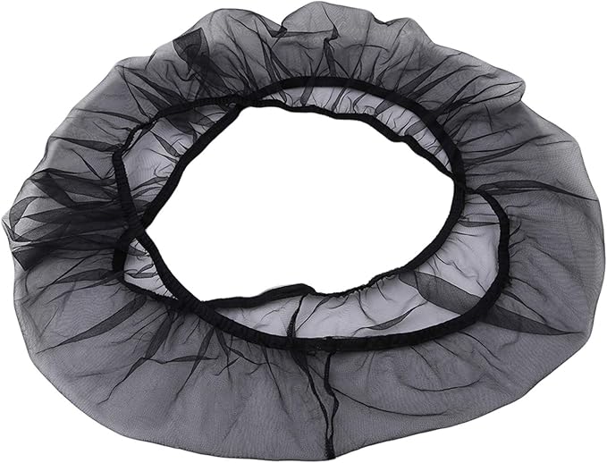 Elastic mesh Bird cage Cover dust-Proof Bird cage Skirt Round Bird cage Accessories,L Black