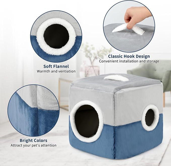 Large Winter Bird Nest House, Warm Comfortable Bird Nest for Cage Hanging Birds House Cage Hideaway Cave Bed for Amazon Parrots African Grey Cockatoos Macaws