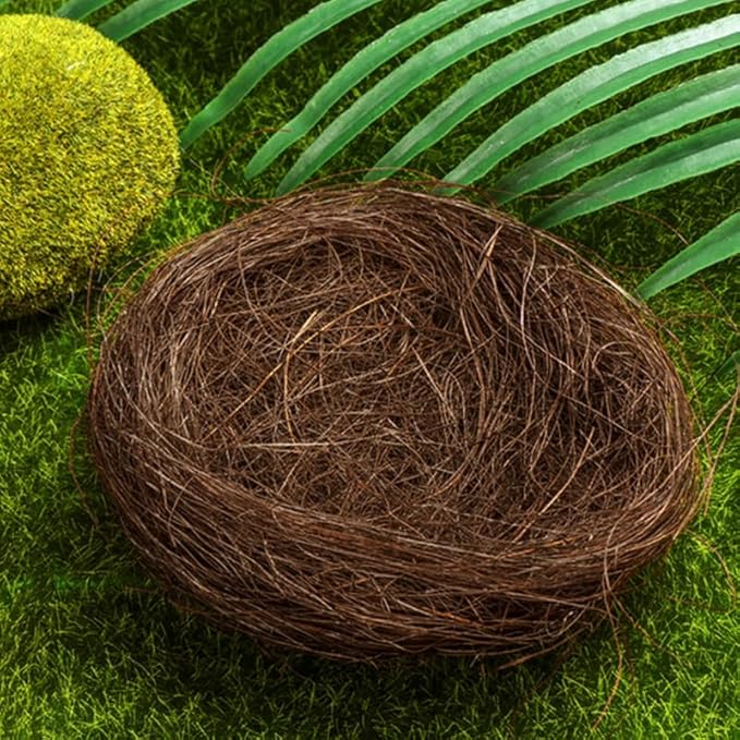 16-Pack Mini Bird Nest Decorations 2.75X2.75X1.96In Faux Bird Nests for Garden Easter Ornaments Photography Props Party Decor and Birdcage Accessories