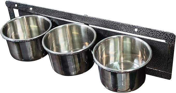 Stainless Steel Bird Cage Feeder Cup Set with Swivel Gate for Aviary Cage