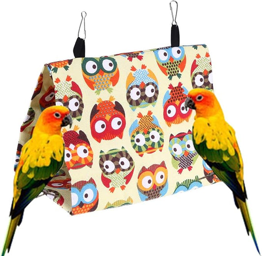 POPETPOP Bird Bed for Cage : Bird Nest Hanging Hammock Snuggle Hut Parakeet Nest Tent for Parrots Parakeet Cockatiels