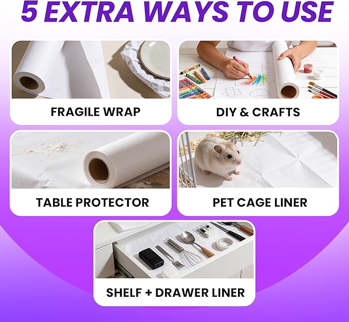 HA SHI Bird Cage Liners - Non-Toxic, Ink-Free Newsprint Paper for Parrots & Small Animals (164 ft Roll - 22" Wide (Trim-to-Fit))